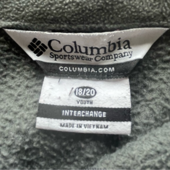 Columbia Youth Interchange 2-Way Full Zip Sweatshirt – Gray Size 18/20 - Picture 6 of 9